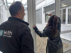 Fensterputzen Betriebsbesichtigung